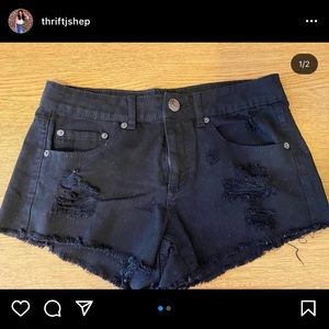 Mudd black denim shorts